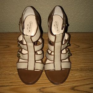 Coach high heel sandals
